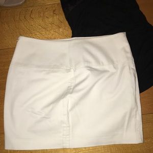 Express White mini skirt
